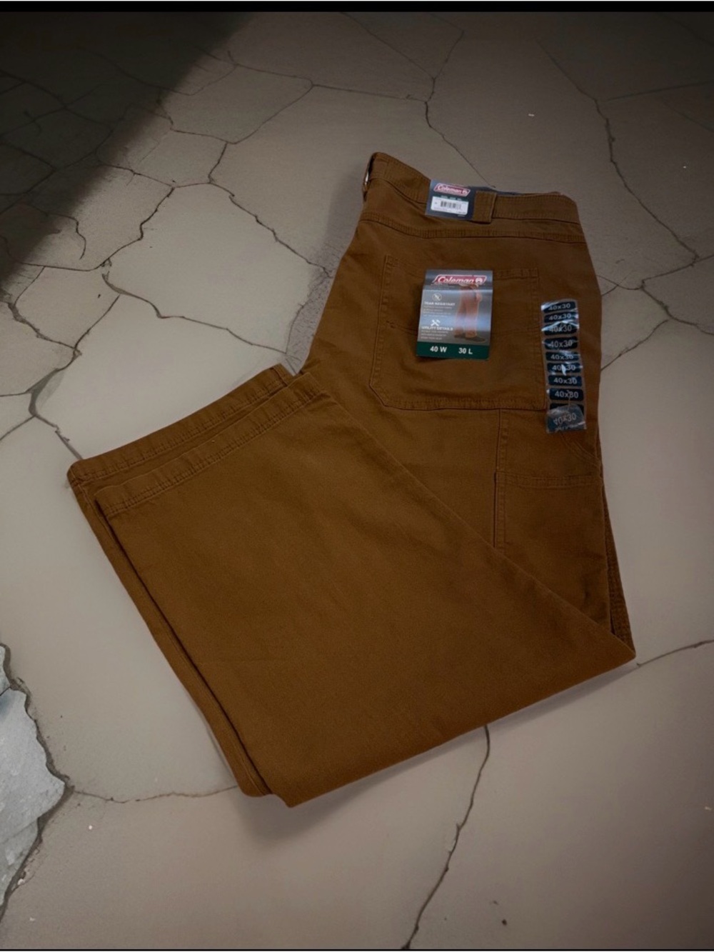 Coleman Men's Cargo Pants in Caramel Brown